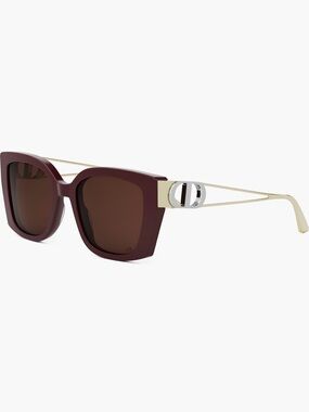 Dior Dark Havana 30Montaigne Square Butterfly sunglasses w original case